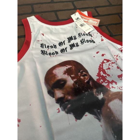 DMX -White Flesh of My Flesh Headgear Classics Basketball Jersey~Never Worn~L XL - Picture 5 of 9